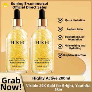 Gold Essence Liquid 100ml Anti-Wrinkle Firming Brightening Hydrating Improving Dark Circles Overnight Recovery Skin Care