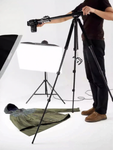 Vertical Shooting Extendable Tripod with Four-Arm Stabilizer for Food Fashion and Micro-Single Photography