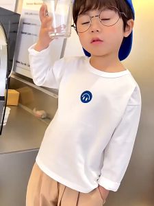 Kaos Lengan Panjang Anak Perempuan Babyterry Usia Tanggung 3-15 Tahun Miotif Kucing Gar
