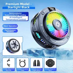 HOOYS | Magnetic Cooling Phone Cooler AI Temperature Control Semiconductor Ice Ultra Quiet