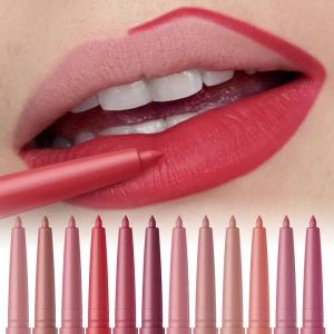 AVIERLL Matte Lip Liner Bút Chì Son Môi Lâu Trôi Không Thấm Nước Dễ Thoa Dành Cho Mọi Loại Da Quà Tặng Ngày Lễ Thân Thiện