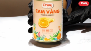 Trái cây tươi đóng lon Ohla 950g - Cam Vàng