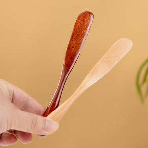 【On Sale】Wood Butter Spoon for Jam Frosting Cheese Long Handle Spoon Cream Spreader