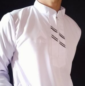 baju koko resleting depan pria