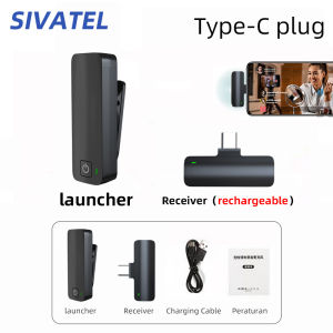 Microphone Portable Wireless Lavalier Mic Type C IOS Micro Microphone Video TikTok Facebook Live