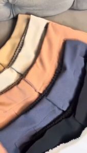 Celana Knit Cozie Pants: Celana Panjang Highwaist Wanita Kulot Rib Premium