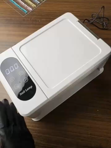 เครื่องเป่าเล็บ เครื่องอบเล็บเจล ไฟแรง 440W แห้งเร็วมากเร็ว ตั้งเวลาได้ 4 แบบ เซ็นเซอร์อินฟราเรด ที่วางมือ PU ในตัว