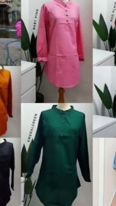 [Cotton Color Baju] New arrived 08 Color Cotton Ladies Shirt Baju Muslimah Murah Murah🔥