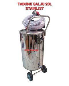 tabung salju 20liter stainlist snowwash 20l komplite selang