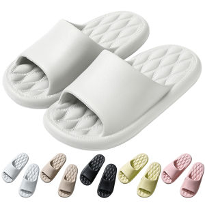 MOJOYCE Home Slippers Solid Color Thick Platform Slippers Non Slip Cloud Slides Indoor Home Sandals for Home Hotel