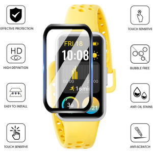 Phim bảo vệ bằng sợi thủy tinh mềm 3D For Huawei Band 10 9 Full Cong Bảo vệ màn hình for huawei band9 band10 Phụ kiện đồng hồ thông minh