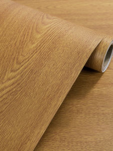 กระดาษติดผนัง PVC กันน้ำลายไม้หนา สำหรับโต๊ะทำงาน ชั้นวางของ เครื่องมือตกแต่งบ้านสไตล์จีน กระดาษติดผนังลายไม้เทียม