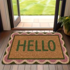 VIKAMA Welcome Doormat Machine Washable Indoor/Outdoor Entrance Mat Front Door Welcome Mat Home Decoration