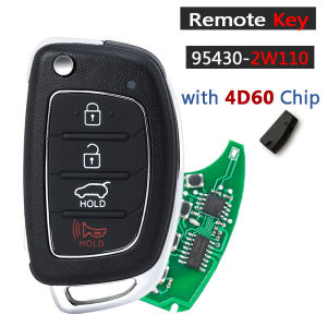 KEYECU PN: 95430-2W110 FCC ID: TQ8-RKE-4F31 433MHz 4D60 Chip Flip Remote Key Fob for Hyundai Santa Fe 2015 2016 2017 2018 2019