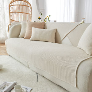 Universal All Season Solid Color Sofa Cushion Slip Resistant