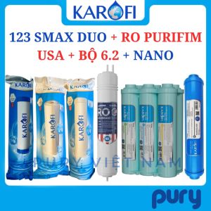 Bộ 11 lõi lọc nước Karofi cho máy nóng lạnh KAD-D66/D66S/D66M - Hàng chính hãng