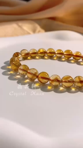 [现货] 8mm 黄水晶手串｜招财聚福 × 财富能量 × 自信魅力｜8mm Citrine Bracelet｜Wealth • Fortune • Confidence