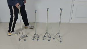 ไม้เท้าช่วยเดิน ไม้เท้า ไม้เท้า 3 ขา ไม้เท้าพยุงเดิน อย่างดีมีคุณภาพ รุ่น สำหรับผู้ป่วย ผู้สูงอายุHongKong60