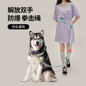 Cloud Bubble Cotton Dog Leash Pet Walking Harness Crossbody Multi-Functional Dog Leash Non-E Expandable Polyester Material