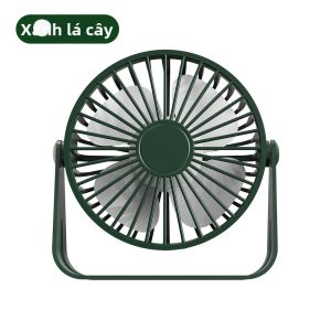 Quạt Để Bàn Mini Di Động 360 Độ ° Quạt Làm Mát Hoạt Động Bằng USB Siêu Êm Ái Dùng Cho Nhà Văn Phòng Ký Túc Xá Sinh Viên Máy Tính Sử Dụng Mùa Hè