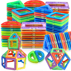 Magnet Toys Big Size DIY Magnetic Building Blocks Construction Toys For Kids Building Blocks STEM Toys Learning Educational Toys