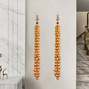 มะระธรรมชาติประตูบ้านห้องนั่งเล่นตกแต่งห้องนอนแขวนผนัง Artisanal CRAFT โชคดีจี้