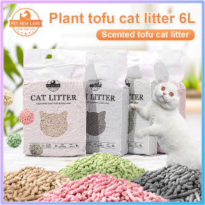 Pet New Land Cat Litter 6L Food Grade Plant Tofu Residue Made Kitty Litter Cat Toilet