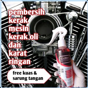 pembersih penghilang kerak mesin kerak oli noda membandel pada mesin mobil motor
