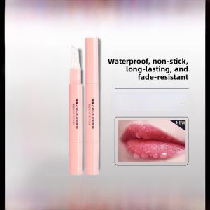 Long-Lasting Waterproof Lipstick Raincoat Non-Stick Cup Glue Lip Gloss Womens Cosmetic Tool That Does Not Fade Easy to Apply