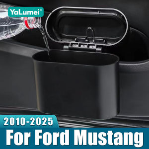 For Ford Mustang 2010 2011 2012 2013 2014 2015 2016 2017 2018 2019 2020 2021 2022 2023 2024 2025 Portable Car Trash Can Bin