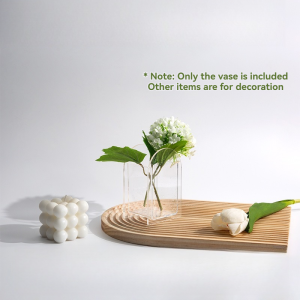 Creative Acrylic Flower Vase – Transparent INS Style Tabletop Decoration for Home Living Room Dining Table & Interior Display