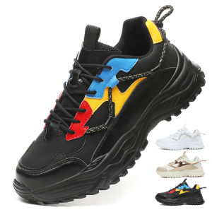 ORNGMALL Fashion Sport Shoes Casual Walking Shoes City-Style Straps Suitable for Commuting Fitness and Travel Outdoor Classic Chunky Shoes Style Low Cut Sneakers Versatile Ideal Gift for Men During Festivals Or Special Occasions