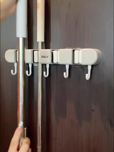 YUHANG | Wall Mountable Mop and Broom Hanger