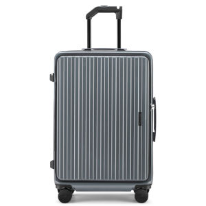 Large Capacity Luggage Bag Fashionable Trendy Travel Suitcase Front Opening Cover Carry-On Expandable Wheel Spinner Password Lock