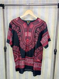 Terlaris kaos Dashiki/ baju random uje / baju barong motif uje / baju Bangkok / baju kaos pria wanita / baju uje