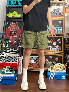 Quần Short Công Sở Nylon Mỏng Màu Xanh Quân Đội Cho Nam Nhiều Túi Thể Thao Quần Nhanh Khô Mùa Hè Quần Dài Vừa Phải