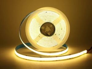 RA90 DC 12V 24V COB LED Strip Light  600LEDs/m 12mm PCB High Density Flexible Tape for Home Decoration 3000K 4000K 6500K