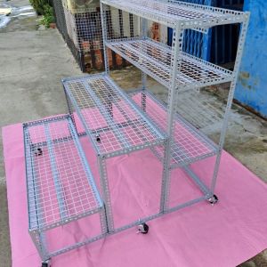 Kệ sắt V lỗ bậc thang 3 bậc_5 TẦNG GẮN BÁNH XE  ( bậc kệ làm bằng tấm vỉ sắt ) Kệ Đa Năng Để Đồ Cây Cảnh Kệ Trưng Bày Hàng Hóa Dễ Lắp Ráp Kệ Chịu Tải 20Kg-30Kg Kệ Sắt Công Nghiệp Bền Chắc - Lazada