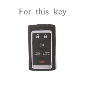 TPU Car Key Cover Case for Jeep Grand Cherokee for Dodge RAM 1500 2500 TRX 2021 2020 for Chrysler Couve Dodge Keychain