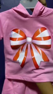 Setelan Hoodie Anak Babyterry 1-5 Tahun – Outfit Kemerdekaan 80th Baju & Celana Pendek 2 Saku