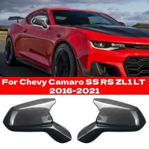 Horn Style Side Rearview Mirror Cover Cap Adhesive Trim For Chevy Camaro SS RS ZL1 LT 2016-2021 Exterior Door Mirror Cap