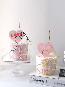 | Cake Decoration | 7-Heart Shape Love Wedding Birthday Acrylic Cake Topper 网红大小镂空爱心亚克力情人节母亲节生日蛋糕装饰