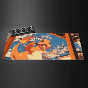 Bandai | Pokemon Greninja Gaming Mouse Pad Large Desk Mat 2MM Stitched Edge Keyboard Pad Non Slip Rubber Base Office Table Mat