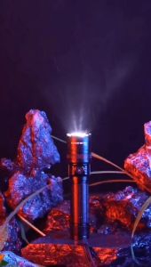 Superfire Y25 Lampu Suluh Jarak Juah Rechargeable Torchlight Telescopic Zoomable 4 Light Modes Ultra Bright Flashlight