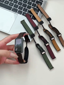 Magnetic Leather Strap for Huawei Band 11/11Pro Soft Sport Replacement Breathable Correa Band 10 9 8