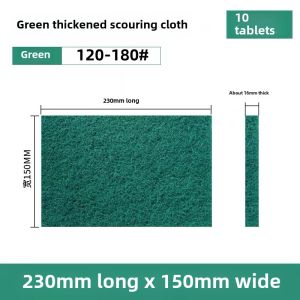 Thickened Industrial Cleaning Scouring Cloth Brushed Cloth Stainless Steel Polishing Rust Removal Silicon Carbide Pot Cleaning Handy Gadget Kitchen Iron Plate Decontamination