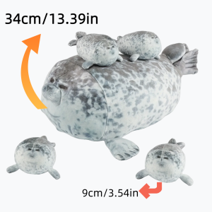 Kawaii Seal mother and Seal baby Seal Five Piece Set Animal Stuffed Plush Toys Soft Comfortable seals  Birthday Gifts For Kids