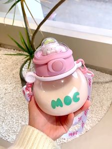 Big belly cup sports water cup straw cup large capacity portable water cup