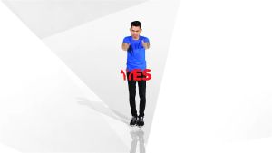 KaosYES Kaos Polos Pria V-Neck Cotton Combed 24s - T-Shirt Baju Distro VNeck Putih