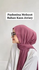 Pashmina Kaos Pashmina Jersey Flowy Premium Hijab Shawl Pasmina Kaos Rayon Terlaris Ramadhan Style